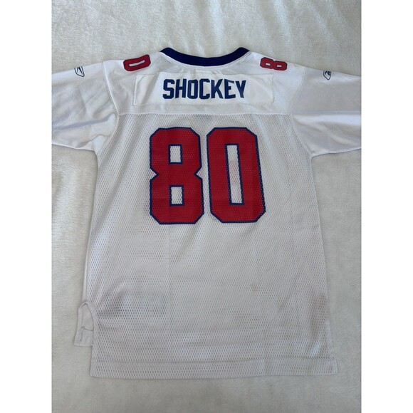 Boys New York Giants Jeremy Shockey 80 NFL Jersey Youth Large Reebok Onfield - Picture 7 of 10